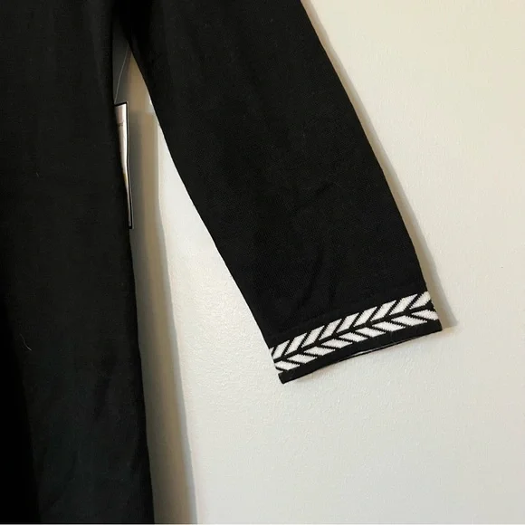 Printed-Trim Sweater Dress - Picture 8 of 12